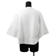 将图像加载到图库查看器中，LOUIS VUITTON Snap Sleeve Crop Top Shirt Size XS White1AFTR3 Cotton89% Nylon11% Metal
