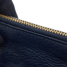 Load image into Gallery viewer, BALENCIAGA Metal Edge Clutch Bag Navy390186 Goatskin Leather
