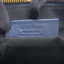 Load image into Gallery viewer, BALENCIAGA Metal Edge Clutch Bag Navy390186 Goatskin Leather
