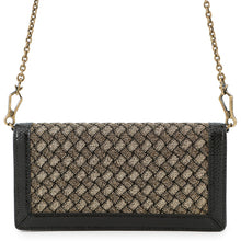 将图像加载到图库查看器中，Bottega Veneta INTRECCIATO Chain Wallet Gold/Black521276 VCLM1 Leather
