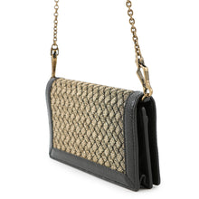 将图像加载到图库查看器中，Bottega Veneta INTRECCIATO Chain Wallet Gold/Black521276 VCLM1 Leather
