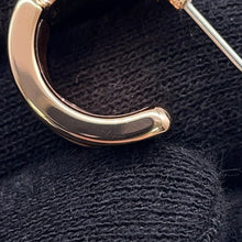 将图像加载到图库查看器中，HERMES Olymp Earrings Size PM Black Metal Box Calf Leather
