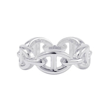 将图像加载到图库查看器中，HERMES Chaine d&#39;Ancre Anchene Ring Size PM/50/#10 SV925
