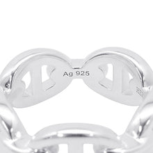 将图像加载到图库查看器中，HERMES Chaine d&#39;Ancre Anchene Ring Size PM/50/#10 SV925

