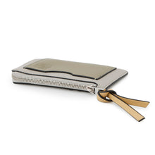 将图像加载到图库查看器中，LOEWE ★Coin purse coin card holder Shell Gray/EucalyptusC660Z40X07 Soft Grained Calf Leather
