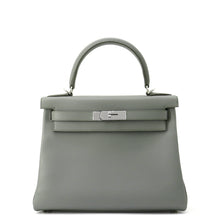 将图像加载到图库查看器中，HERMES Kelly Retourne Vert Amand Evercolor Size 28
