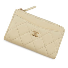 将图像加载到图库查看器中，CHANEL Coin purse Matelasse CC Logo LimeAP3179 Caviar Leather
