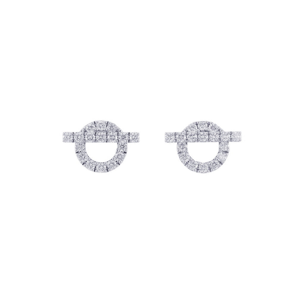 HERMES Finesse EarringsH219510B 00 18K White Gold