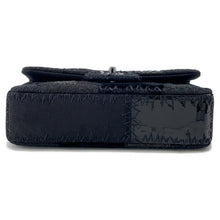 将图像加载到图库查看器中，CHANEL Patchwork Single Flap Chainshoulder Bag BlackA65468 Tweed Patent Leather Leather Fabric
