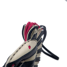 Load image into Gallery viewer, HERMES Bag Charm Gigi Savannah Craie/Black/Rose Mexico Lambskin
