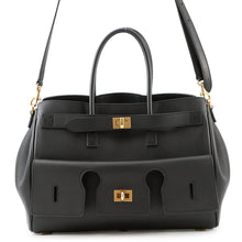 Load image into Gallery viewer, BALENCIAGA Bel Air Carryall Black812545 Smooth Calf Leather Size Small
