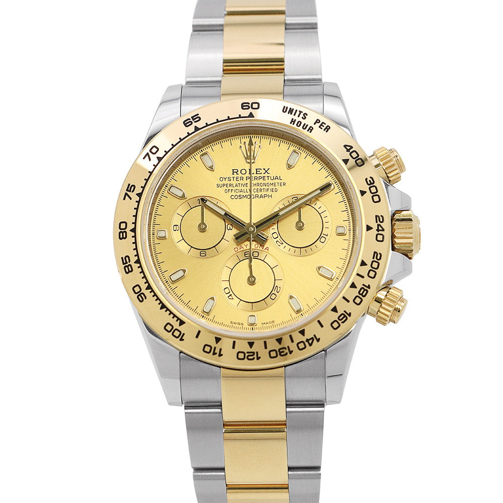 ROLEX Cosmograph Daytona W40mm Stainless Steel K18YG Champagne Gold Dial116503