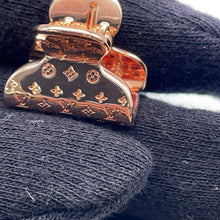 将图像加载到图库查看器中，LOUIS VUITTON Accessories Shubu Nanogram Hair Clip Gold/Pink Gold/SilverM68940 Metal Size PM
