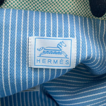 将图像加载到图库查看器中，HERMES Epope Duffle Bag Green/Blue Wool 100%
