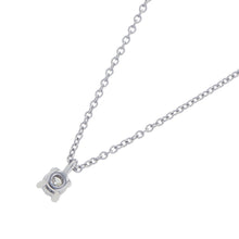 Load image into Gallery viewer, TIFFANY&amp;Co. Solitaire Diamond Pendant Pt950
