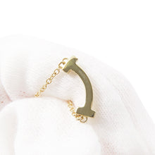 Load image into Gallery viewer, TIFFANY&amp;Co. T Smile Pendant Size Mini62617683 18K Yellow Gold

