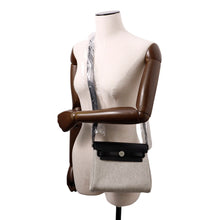 Load image into Gallery viewer, HERMES Herbag zip Ecru/Black Toile Military Vache Hunter Leather Size Mini
