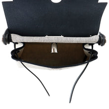 Load image into Gallery viewer, HERMES Herbag zip Ecru/Black Toile Military Vache Hunter Leather Size Mini
