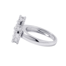 Load image into Gallery viewer, Van Cleef &amp; Arpels Vintage Alhambra Guilloche Size 49/#9VCARP9XI49 18K White Gold
