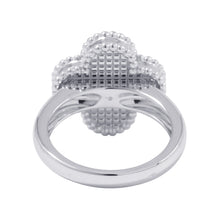 Load image into Gallery viewer, Van Cleef &amp; Arpels Vintage Alhambra Guilloche Size 49/#9VCARP9XI49 18K White Gold
