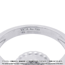Load image into Gallery viewer, Van Cleef &amp; Arpels Vintage Alhambra Guilloche Size 49/#9VCARP9XI49 18K White Gold
