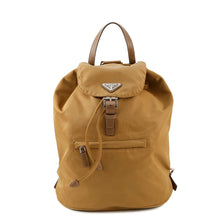 将图像加载到图库查看器中，PRADA Backpack Gold/Brown1BZ032 Nylon
