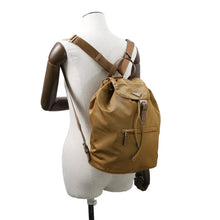 将图像加载到图库查看器中，PRADA Backpack Gold/Brown1BZ032 Nylon
