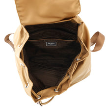 将图像加载到图库查看器中，PRADA Backpack Gold/Brown1BZ032 Nylon
