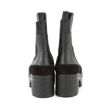 Load image into Gallery viewer, LOUIS VUITTON Laureate Boots Black1AC7W0 Monogram Empreinte Leather Suede Size 38
