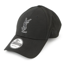 将图像加载到图库查看器中，SAINT LAURENT PARIS New Era YSL Monogram Cap Black687687 Cotton100%
