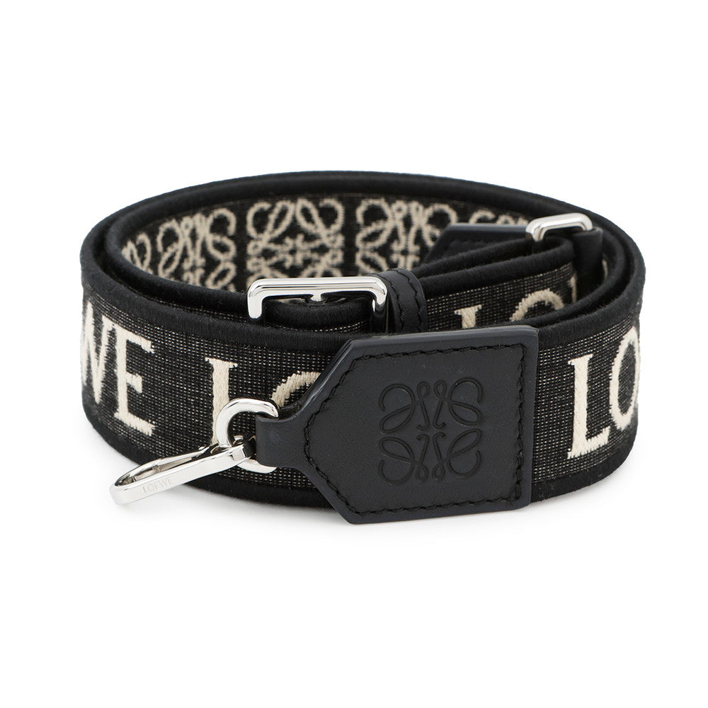 LOEWE Anagram Shoulder Strap BlackC073T87X01 Jacquard Calf Leather