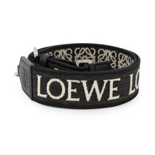 将图像加载到图库查看器中，LOEWE Anagram Shoulder Strap BlackC073T87X01 Jacquard Calf Leather

