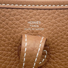 Load image into Gallery viewer, HERMES Evelyne Long Gold Taurillon Clemence Size TPM

