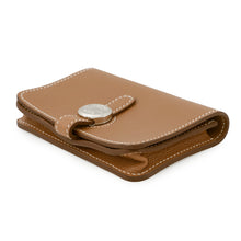 Load image into Gallery viewer, HERMES Dogon Card Case Gold Evercolor
