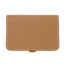 Load image into Gallery viewer, HERMES Dogon Card Case Gold Evercolor
