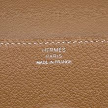 将图像加载到图库查看器中，HERMES ★Dogon Card Case Gold Evercolor
