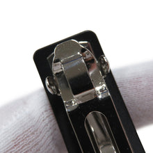 将图像加载到图库查看器中，HERMES Barrette Caprice So Black Black Aluminum
