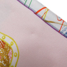 Load image into Gallery viewer, HERMES Scarf Carre Chevaloscope Size 90 Rose Nakl / Vert / Multicolor Silk 100%
