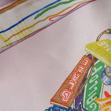 Load image into Gallery viewer, HERMES Scarf Carre Chevaloscope Size 90 Rose Nakl / Vert / Multicolor Silk 100%
