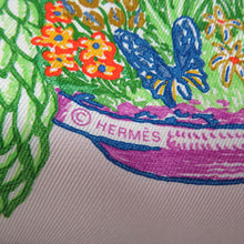 Load image into Gallery viewer, HERMES Scarf Carre Chevaloscope Size 90 Rose Nakl / Vert / Multicolor Silk 100%
