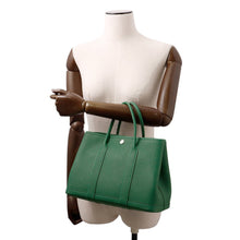 Load image into Gallery viewer, HERMES Garden Party Vert Moyen Negonda Leather Size TPM
