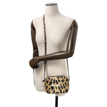 将图像加载到图库查看器中，BALENCIAGA Everyday Camera Bag Leopard Pattern Beige/Black552372 Leather Size XS
