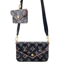 Load image into Gallery viewer, LOUIS VUITTON Multiie Pochette Noir/PinkM81471 Monogram
