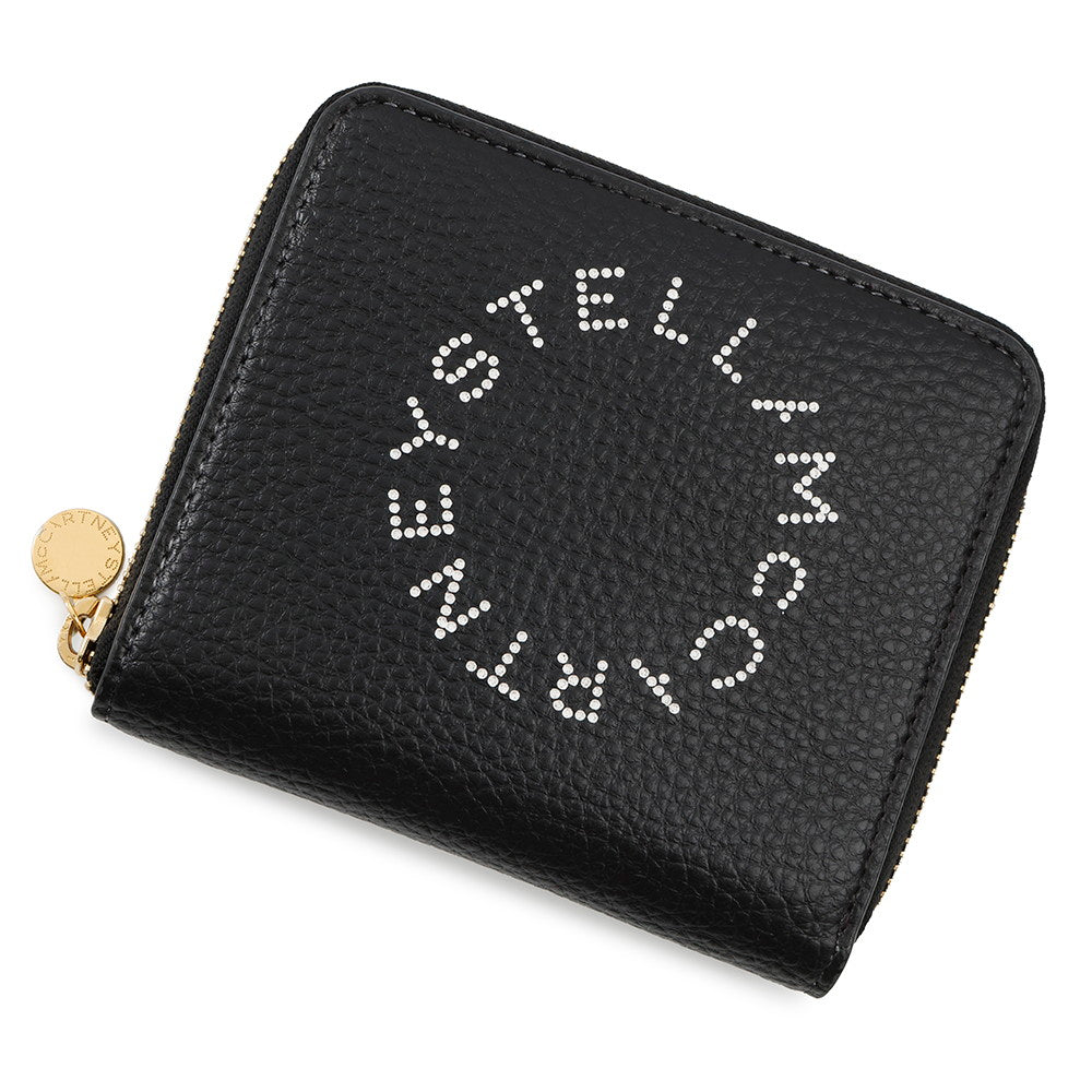 Stella McCartney Logo Bifold Wallet Black7P0009 Leather