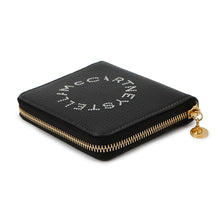 Load image into Gallery viewer, Stella McCartney Logo Bifold Wallet Black7P0009 Leather
