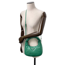 将图像加载到图库查看器中，PRADA Hobo 2WAYBag Green1BA384 Leather
