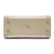 将图像加载到图库查看器中，SAINT LAURENT PARIS Jour Beige/Ivory400632 Calf Leather Cotton Linen Size Nano
