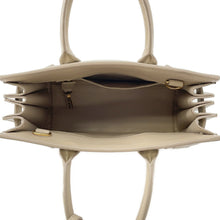 将图像加载到图库查看器中，SAINT LAURENT PARIS Jour Beige/Ivory400632 Calf Leather Cotton Linen Size Nano
