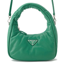 将图像加载到图库查看器中，PRADA Hobo 2WAYBag Green1BA384 Leather
