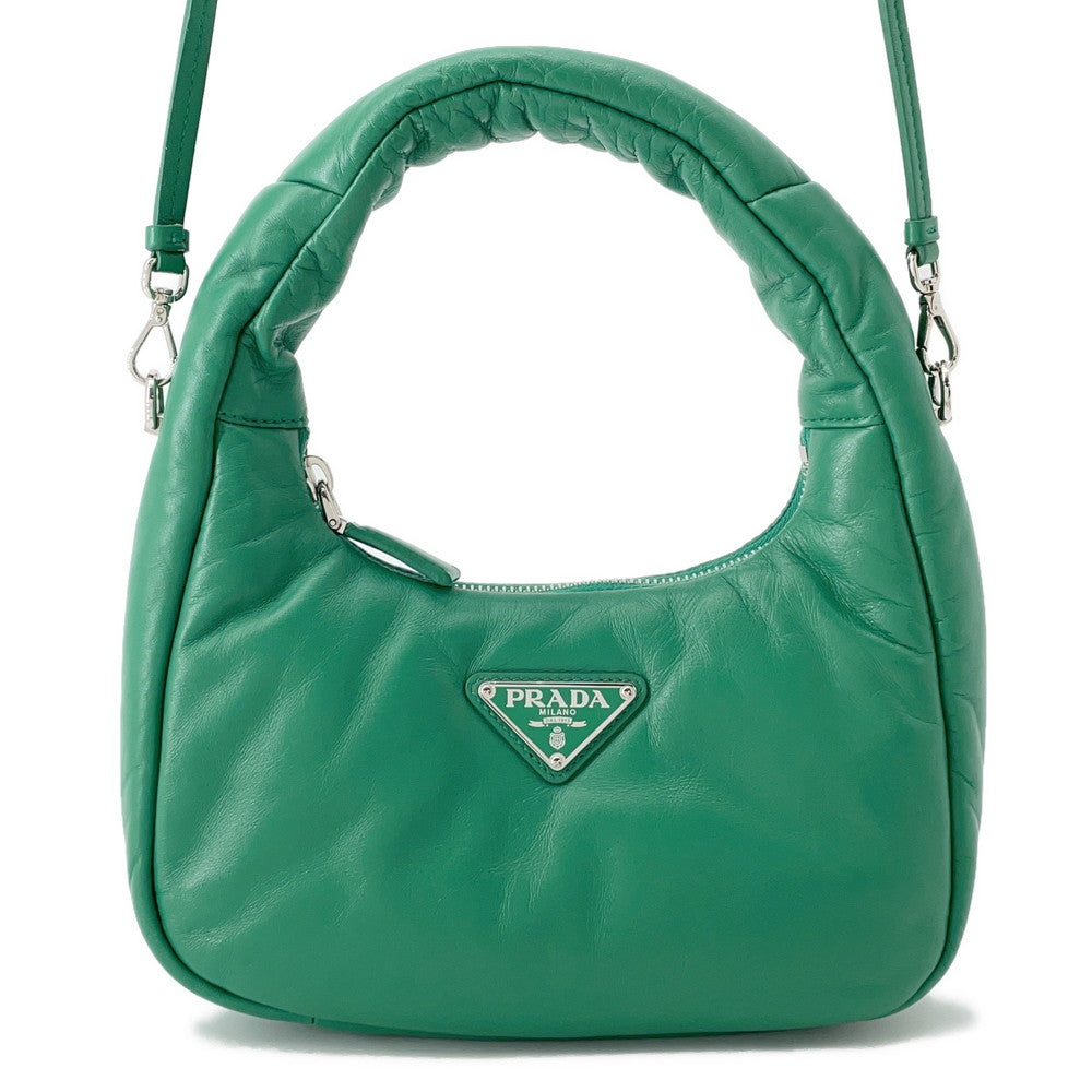 PRADA Hobo 2WAYBag Green1BA384 Leather